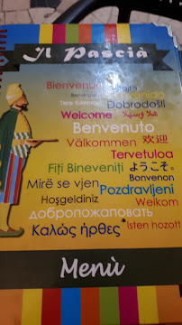 Il Pascià à Turin menu