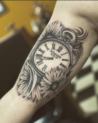 Explore nightmare before christmas tattoo ideas, creative tattoo ideas in Stevens Point, available at Black Rabbit Tattooing