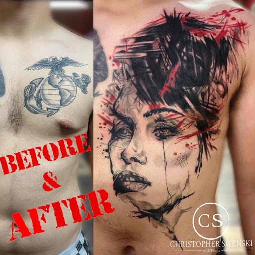 Explore navel tattoo ideas, creative tattoo ideas in Jacksonville, available at Forbidden Tattoo and Piercing