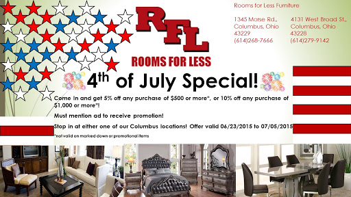 Furniture Store «Rooms For Less Furniture», reviews and photos, 4131 W Broad St, Columbus, OH 43228, USA