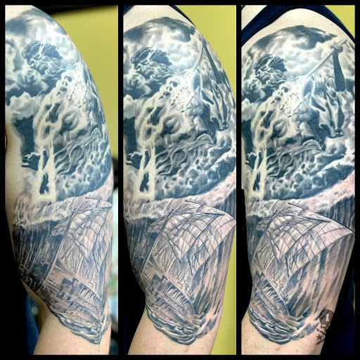 Explore butterfly hand tattoo ideas, creative tattoo ideas in Addison, available at Cat Tattoo