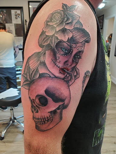 Explore road trip tattoo ideas, creative tattoo ideas in Tremonton, available at Ink Syndicate Tattoo Studio