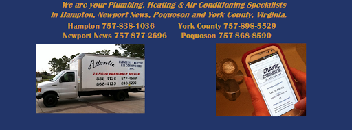 HVAC Contractor «Atlantic Plumbing, Heating & Air Conditioning, Inc.», reviews and photos, 609 Copeland Dr, Hampton, VA 23661, USA
