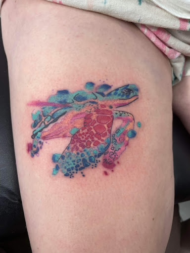 Explore ocean tattoo ideas for females, creative tattoo ideas in Foley, available at Symbolic Ink Tattoo Studio