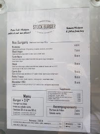 Carte du Stück Burger Tanneur à Strasbourg