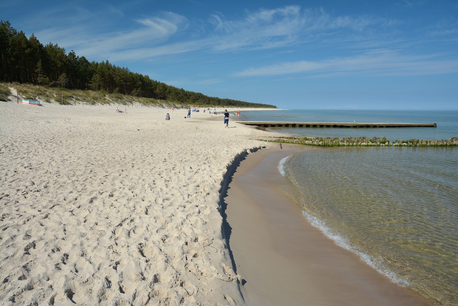 Valokuva Grzybowo Baltycka Beachista. puhtaustasolla korkea