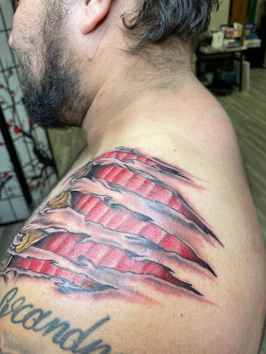 Explore chest tattoo ideas for females, creative tattoo ideas in Watford City, available at Soulful Ink Studios