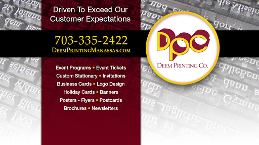 Commercial Printer «Deem Printing Co.», reviews and photos, 9052 Euclid Ave, Manassas, VA 20110, USA