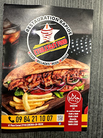 Carte du Kebab Étoile Fast Food à Conches-en-Ouche
