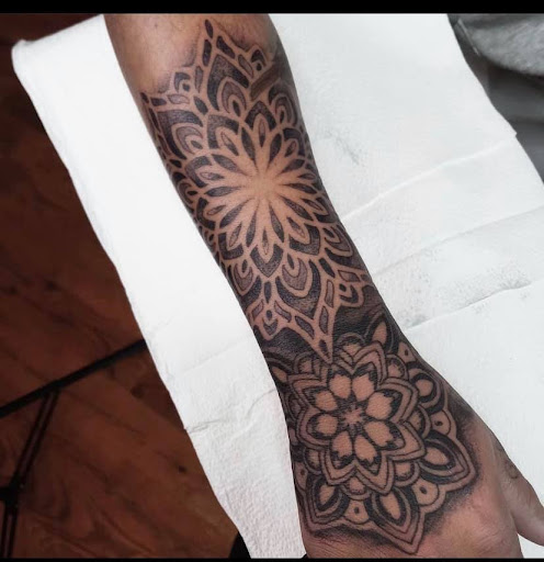 Explore lantern tattoo ideas, creative tattoo ideas in Auburn, available at State Street Tattoo