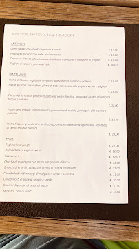 Menu du Ristorante Bar Malga Bassa à Pellizzano