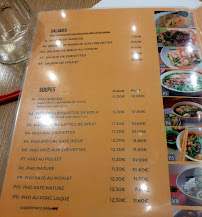 Restaurant vietnamien Pho21 à Paris (le menu)