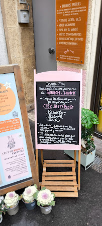 Betty's Resto by House Cookies à Aix-en-Provence menu