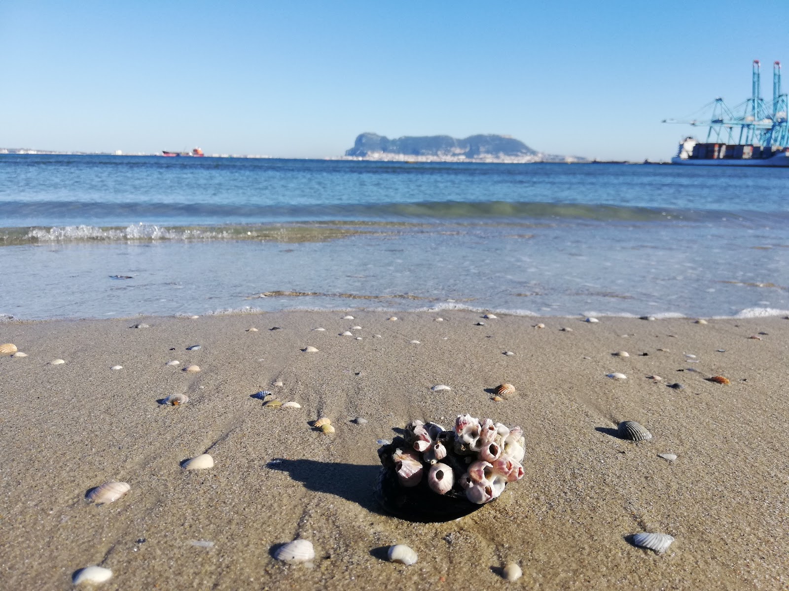 Foto de Playa del Rinconcillo com areia brilhante superfície