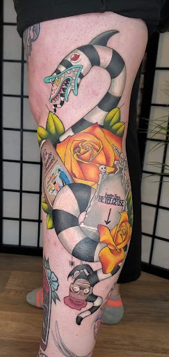 Explore tattoo ideas for hunters, creative tattoo ideas in Columbus, available at Black Koi Studio