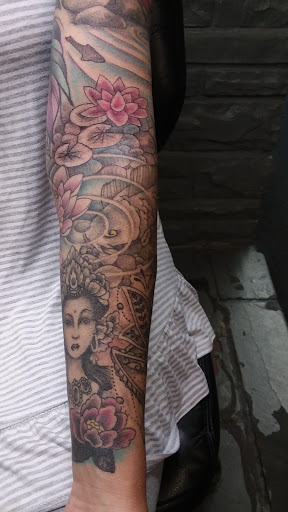 Explore tattoo ideas for thigh, creative tattoo ideas in Philadelphia, available at Tattoo Odyssey Inc