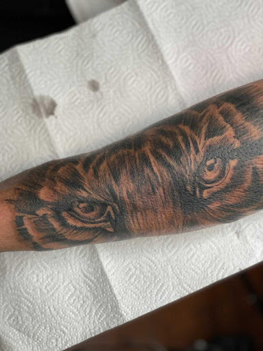 Explore majora's mask tattoo ideas, creative tattoo ideas in Charlotte, available at Blessed Wit Ink