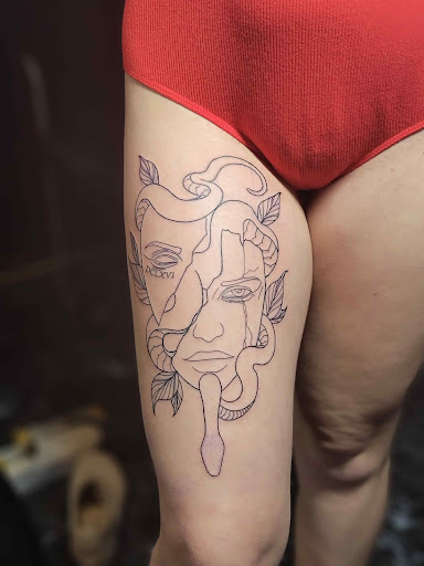 Explore family sleeve tattoo ideas, creative tattoo ideas in Ithaca, available at Bad Hombre Tattoo