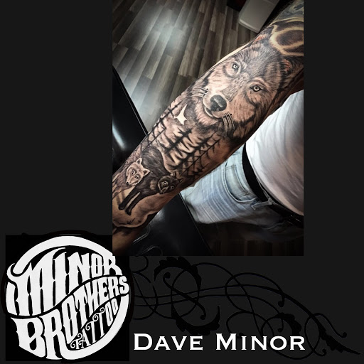 Explore morticia and gomez tattoo ideas, creative tattoo ideas in Natrona Heights, available at Minor Bros. Tattoo & Time Machine Co.