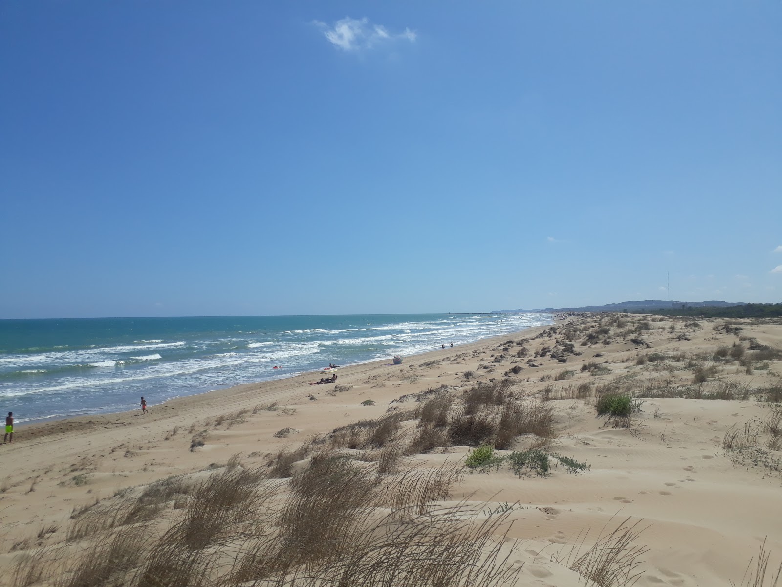 Playa de El Pinet'in fotoğrafı kahverengi kum yüzey ile