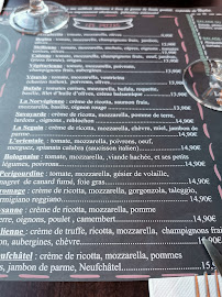 Pizzeria Henri IV à Dieppe menu