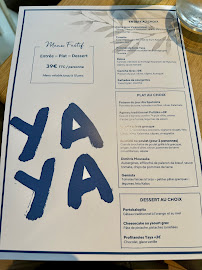 Menu du Yaya Lille - Restaurant Grec Festif & Bar à Cocktails à Lille