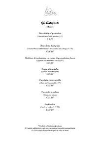 Restaurant Restaurant La Lampara à Ischia - menu / carte