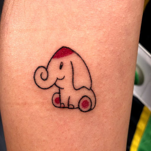 Explore stick and poke tattoo idea, creative tattoo ideas in Scarsdale, available at Damm Nice Tattoo & Body Art