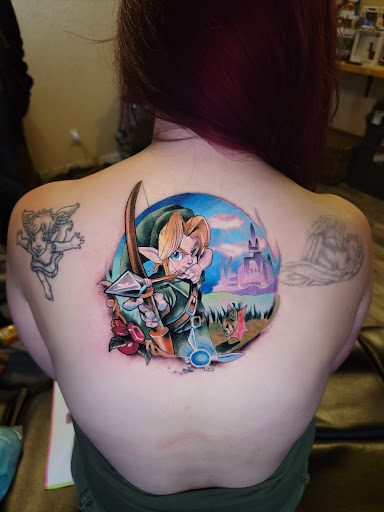 Explore death stranding tattoo ideas, creative tattoo ideas in Eugene, available at Subdermal Art Collective Tattoo and Piercing Eugene