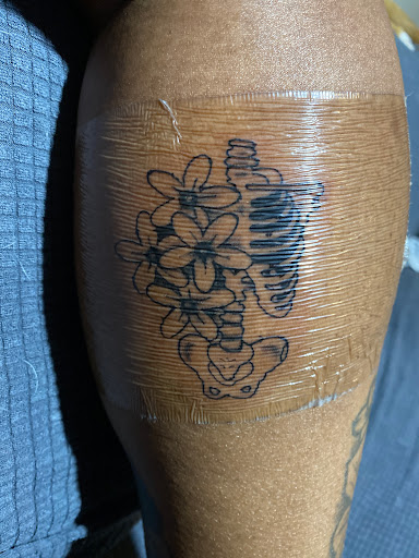 Explore cookie monster tattoo ideas, creative tattoo ideas in Savannah, available at REALISTIC TATTOOS BY FRANKIE LAMBOUGH