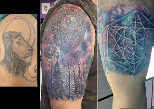 Explore anagram tattoo ideas, creative tattoo ideas in Goshen, available at Lady Luck Studio