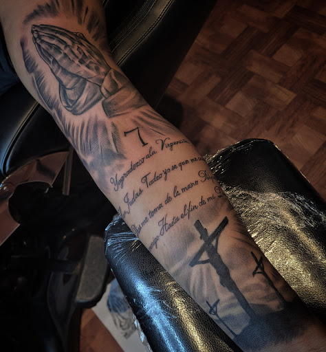 Explore tattoo ideas for outdoorsmen, creative tattoo ideas in Corning, available at Prisma Ink Tattoos & Piercings