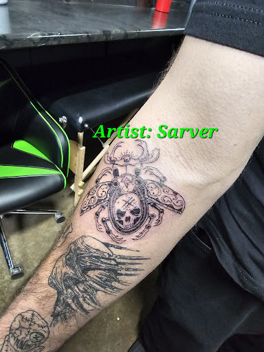 Explore black clover tattoo ideas, creative tattoo ideas in Ottawa, available at Precision Art
