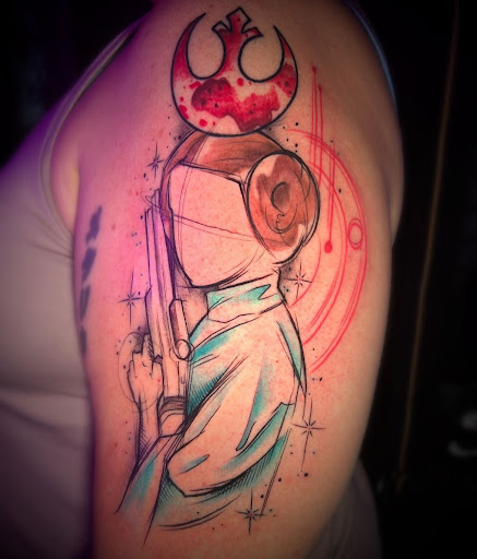 Explore small face tattoo ideas, creative tattoo ideas in Titusville, available at Exclusive Ink Studio
