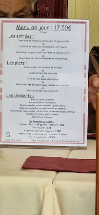 Carte du Restaurant Le Relais à Gabarret