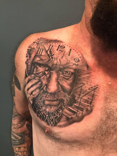 Explore hollywood tattoo ideas, creative tattoo ideas in Kingsford, available at Deft Tattoo Studio