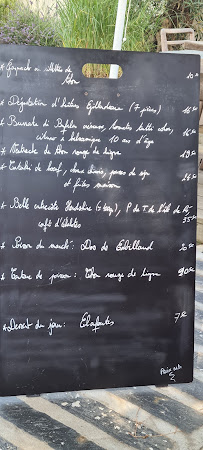 Manger sur la Plage à Marennes-Hiers-Brouage menu