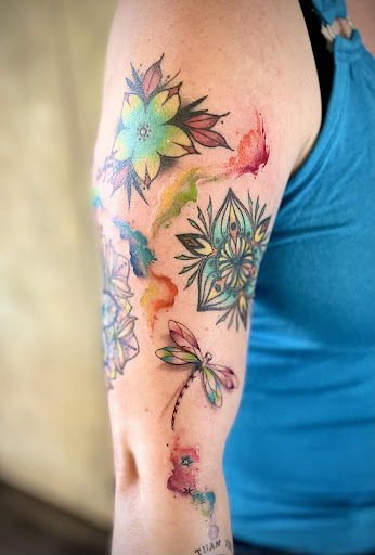 Explore tattoo ideas for guys calf, creative tattoo ideas in Waterbury, available at Electric Radish Tattoo LLC