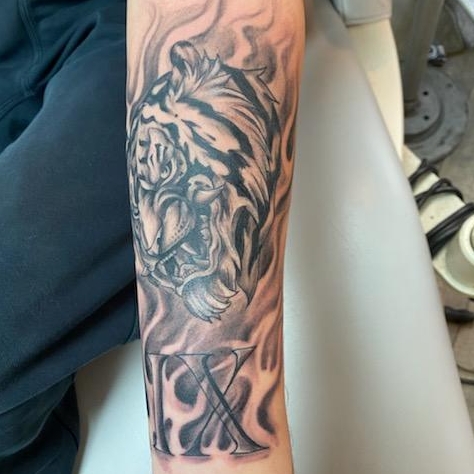 Explore tattoo basketball ideas, creative tattoo ideas in Coeur D Alene, available at Inkworld Tattoo