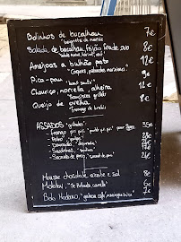 Menu / carte de Sapinho à Paris