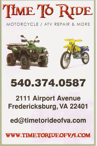 Motorcycle Repair Shop «Time to Ride», reviews and photos, 2111 Airport Ave, Fredericksburg, VA 22401, USA