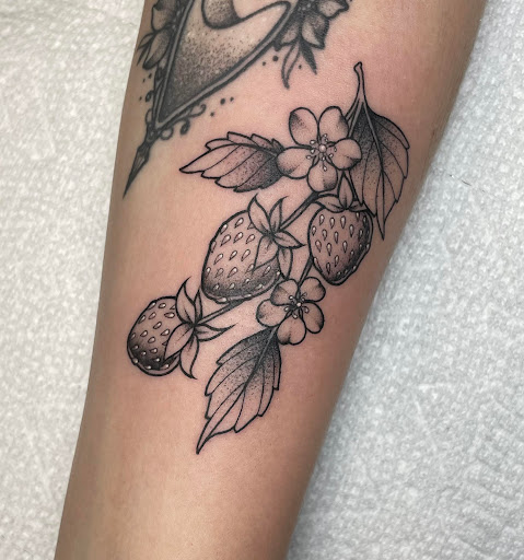Explore tattoo fill ideas, creative tattoo ideas in Albany, available at Purgatory Tattoo Co.
