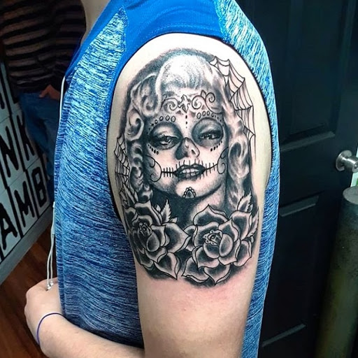 Explore leg tattoo ideas for men, creative tattoo ideas in Atlantic Beach, available at The Ink Chamber Tattoo Parlor