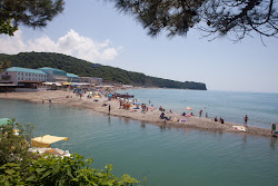 Foto von Novomikhailovskii beach annehmlichkeitenbereich