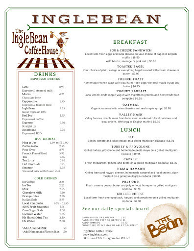 Coffee Shop «Inglebean Coffee House», reviews and photos, 106 E Main St, Millheim, PA 16854, USA