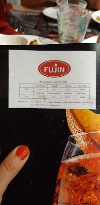 Restaurant Fujin Wok&Grill à Rochefort menu