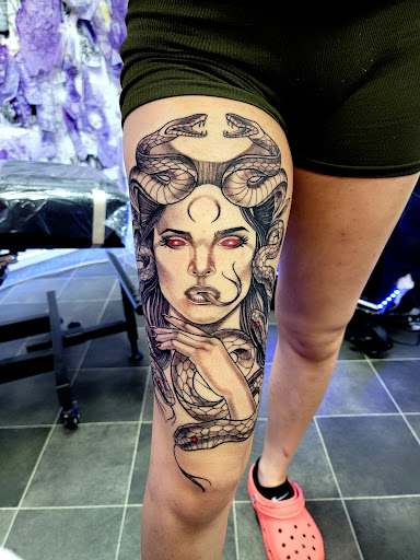 Find crystal tattoo ideas for your next unique tattoo in Richmond at Captured Moment Tattoos