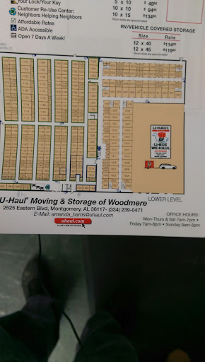 RV Storage Facility «U-Haul Moving & Storage of Woodmere», reviews and photos, 2525 Eastern Blvd, Montgomery, AL 36117, USA