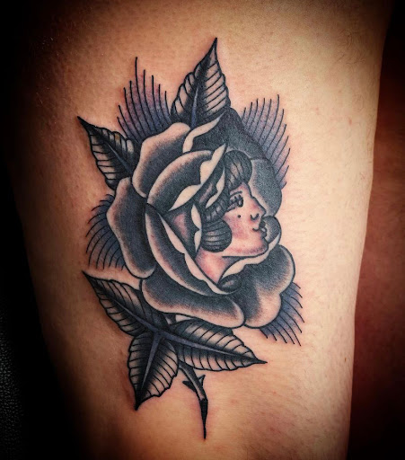 Explore patchwork tattoo ideas, creative tattoo ideas in Denton, available at Black Anchor Tattoo