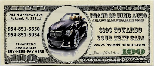 Used Car Dealer «Peace of Mind Auto», reviews and photos, 744 N Andrews Ave, Fort Lauderdale, FL 33311, USA